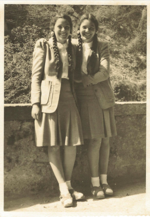 Marion and twin sister Yvonne at age 15. Photos courtesy of Olivia Schaaf.