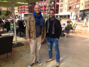 Samuel Dowe-Sandes ’96 got to visit with former Arabic language fellow Abdelhadi Izem in Marrakech, Morocco, last November. “We had fun trading stories about winter in Marlboro and cross country skiing with Randy,” says Samuel.