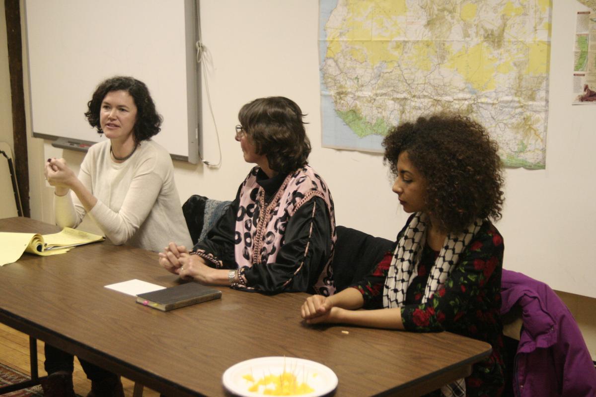 Visiting professor Clare Gillis, politics professor Lynette Rummel, and Fulbright Arabic Language Fellow Marwa Abayed shared their insights on the politics of North African nations in the wake of the Arab Spring. 