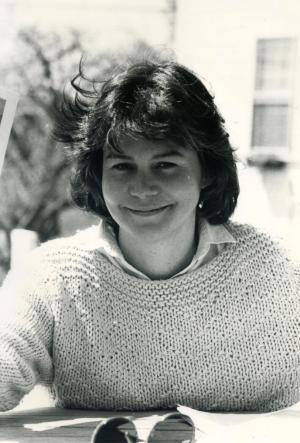 Dana in 1986, shortly after she started teaching at Marlboro. Photo from archives
