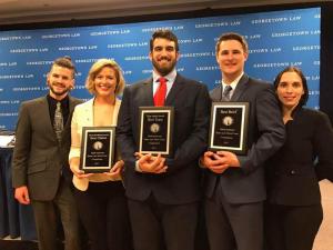 Alexia and her award-winning team for the Space Law Moot Court Competition.