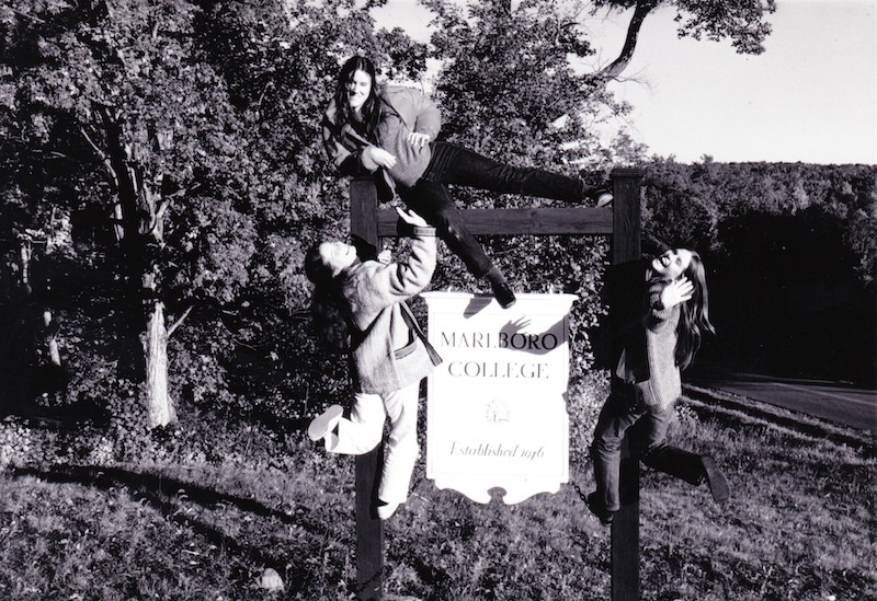Students express their love for Marlboro in the 1970s.