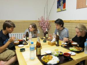 Casey Freidman, Megan Reed, Nick Stefan and Mike Ulen experience local restaurants. Photo by Chad Daniels