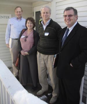 Four prominent attorneys, who also happen to be Marlboro alumni and trustees, presented a panel discussion in October for students who are considering law school. A good crowd turned out in Apple Tree for Peter Zamore ’74, Dena Davis ’72, Dean Nicyper ’76 and Thomas Durkin ’79.