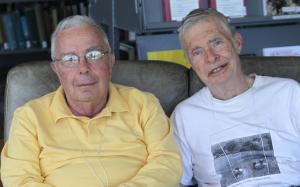 Pioneers Jerry Clifford ’59 and Charlie Staples ’51 seem to remember more than anyone.