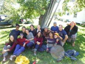 Theater professor Jean O’Hara (in cowboy hat) started the year off right with a class called Theater in the Wilds, where students gained wilderness experience while learning theater creation and acting skills.