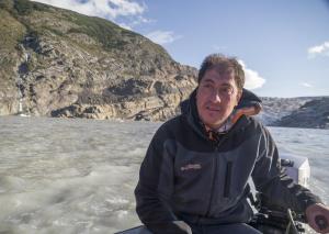 Misael Tiznado lives at Glacier Chico, and started his own guiding company to take tourists onto the Southern Patagonian Ice Field. Photo by Adam Spencer