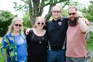 A legacy student many times over, first year student Spencer Ross visits with his family during Home Day 2018, including his mom, Willow Ross, a current Marlboro MBA student and past ALIGN participant, and his dad, Brian Ross MBA’18, also a past ALIGN participant.