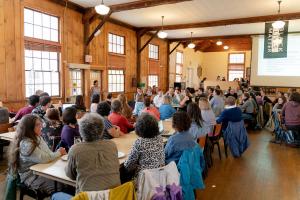 Town Meeting and community governance are strengths of Marlboro College that recommended it for designation as a Changemaker Campus. Photo by David Teter ’20 