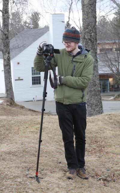 Sam Harrison documents events on campus, from the dismantling of the giant elm to outdoor classes.