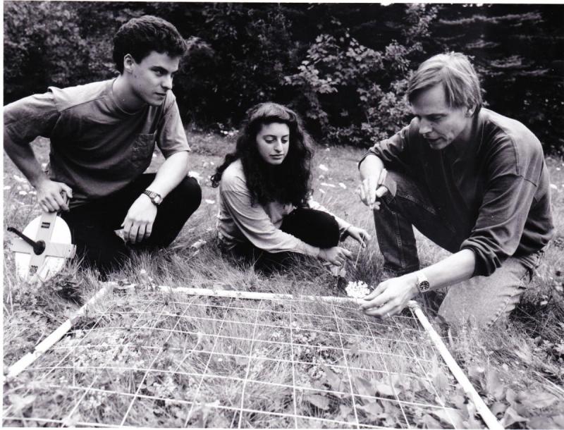 Biology professor Bob Engel holds forth about measuring species diversity.